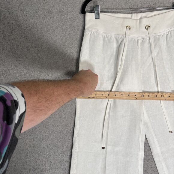 Lilly Pulitzer Women’s Pants Size M The Beach Pant Linen Wide Leg Beach‎ Resort - Picture 10 of 16